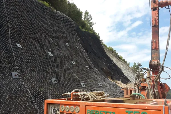 Αποκατάσταση κατολίσθησης - Αγ. Σύλλας Καβάλας